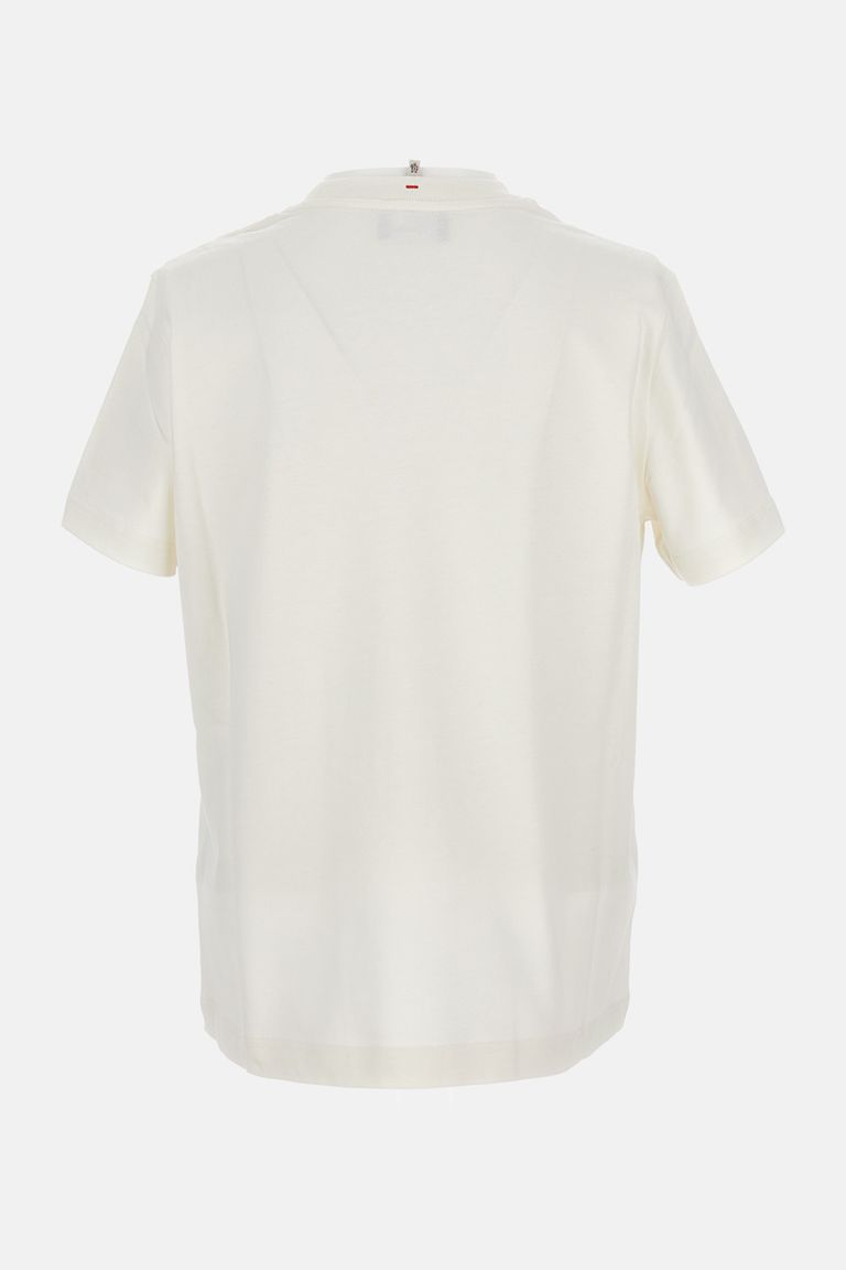 Moncler White Short Sleeves T-shirt