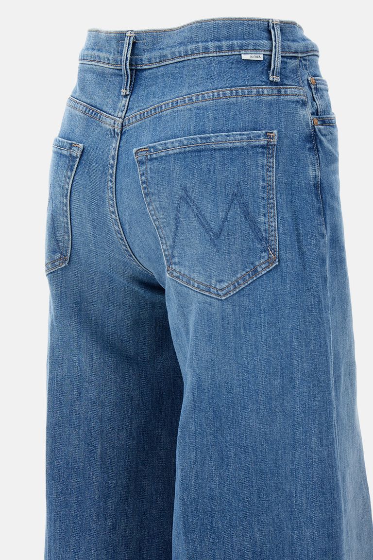 MOTHER THE SWISHER SNEAK FRAY JEANS