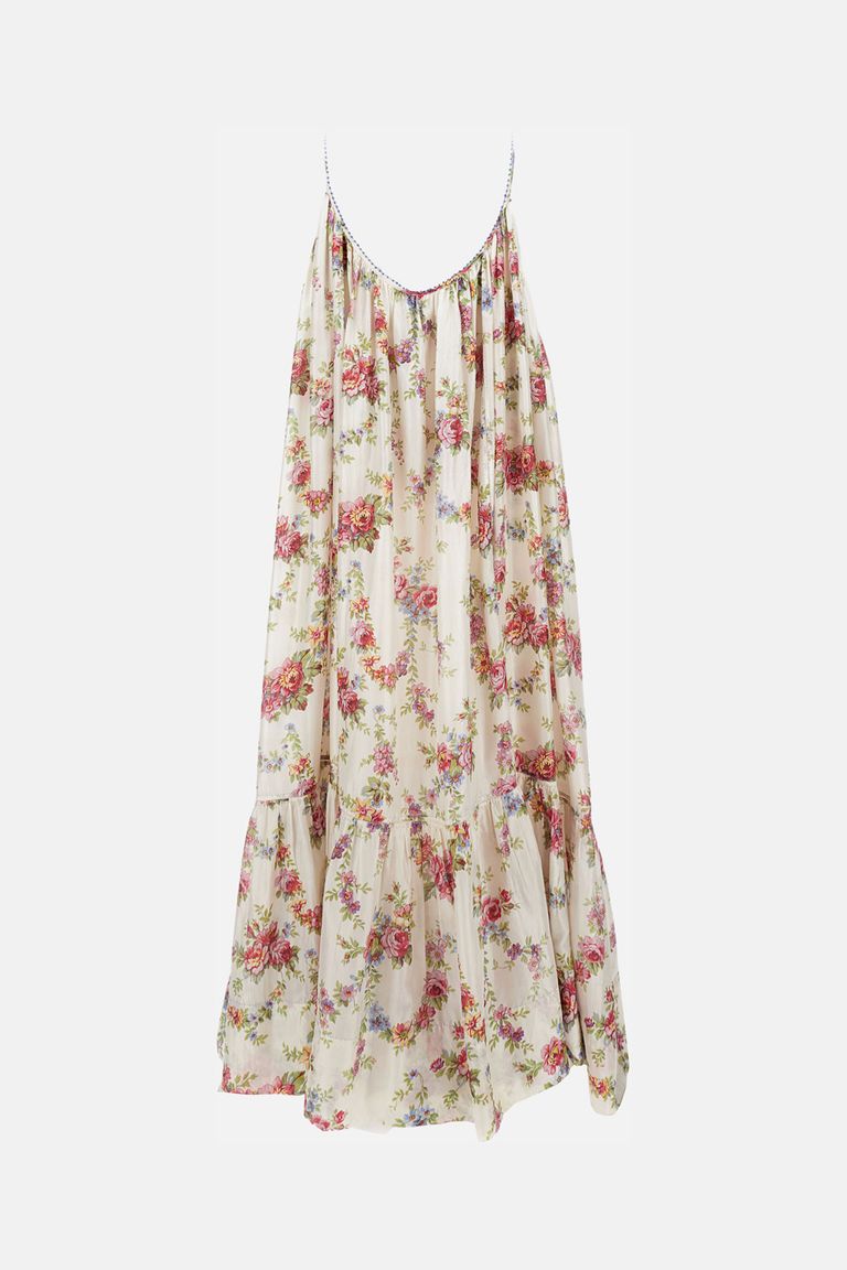 Péro Multicolor Printed Dress In Neutral