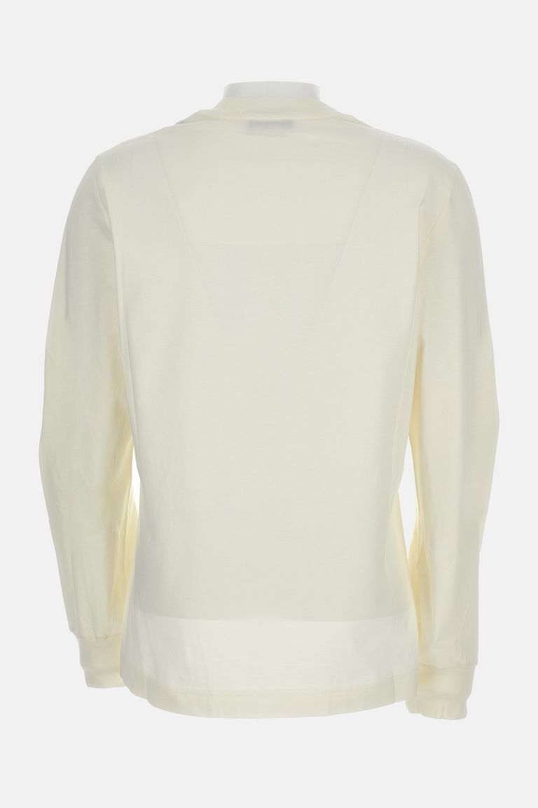 Moncler Long-sleeved Womens T-shirt In White