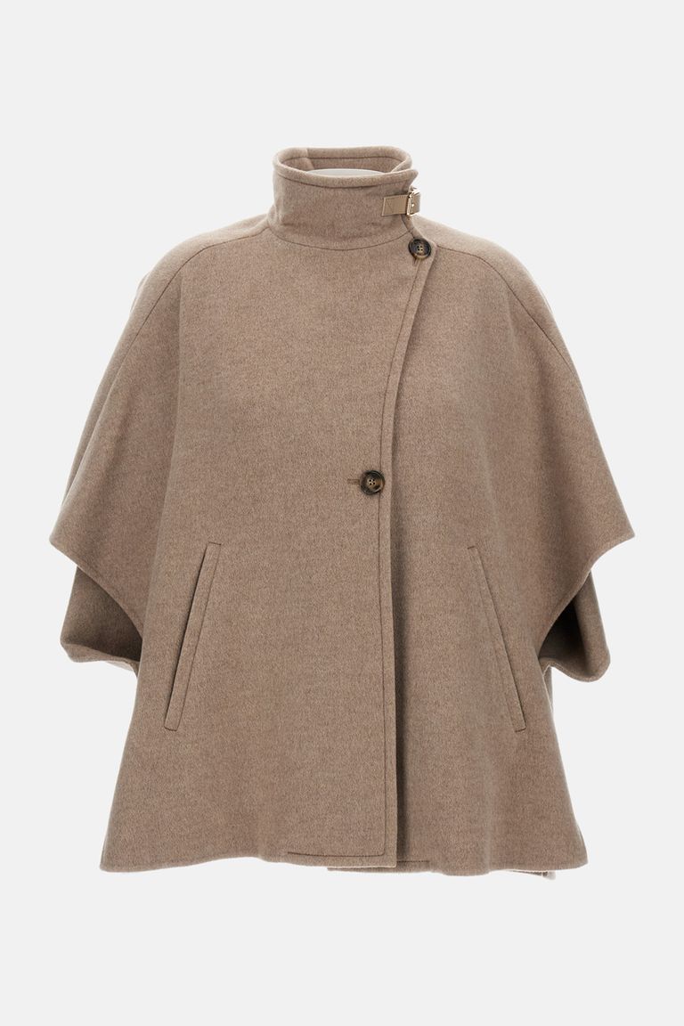 Max Mara Womens Short Coat In Brown