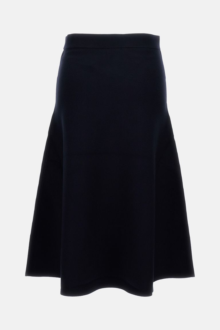Max Mara Waist Loop Skirt In Black