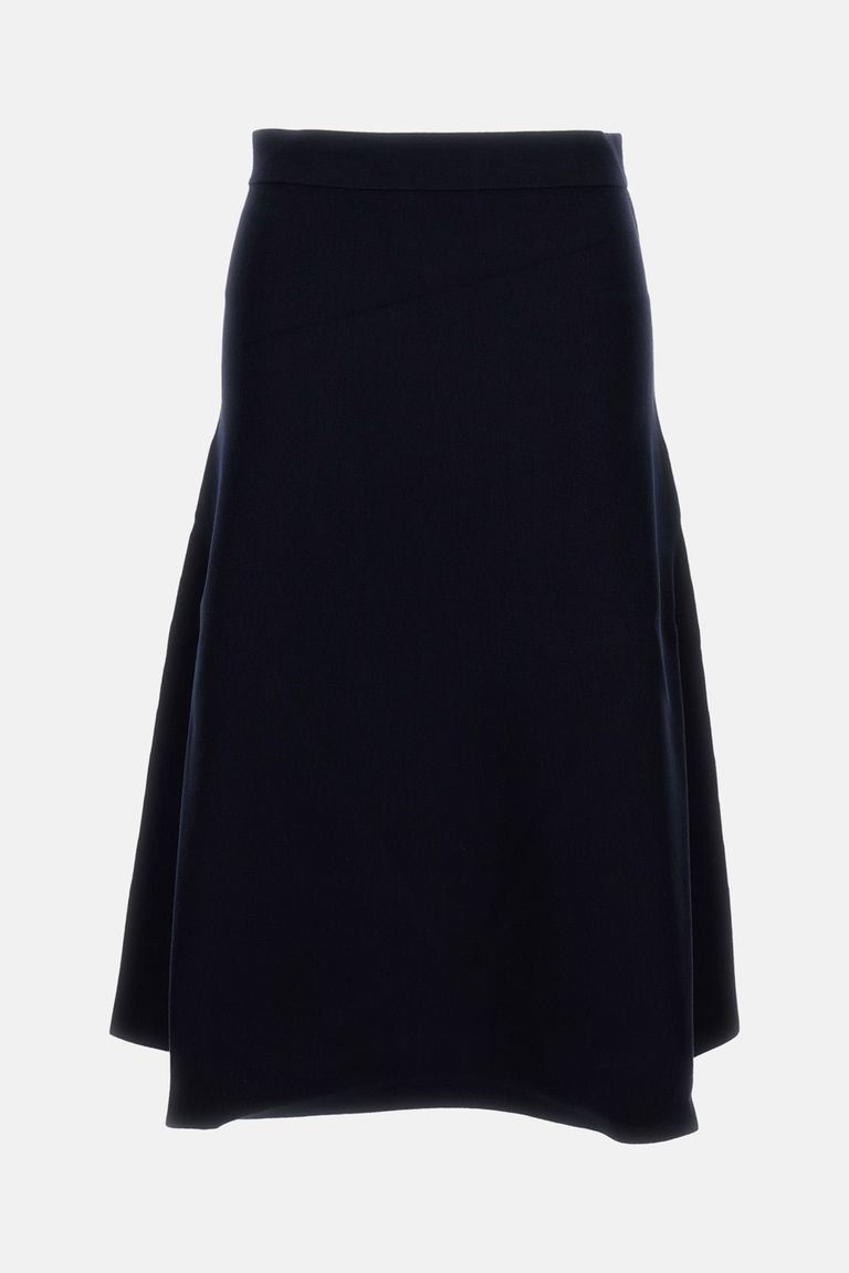 Max Mara Waist Loop Skirt In Black
