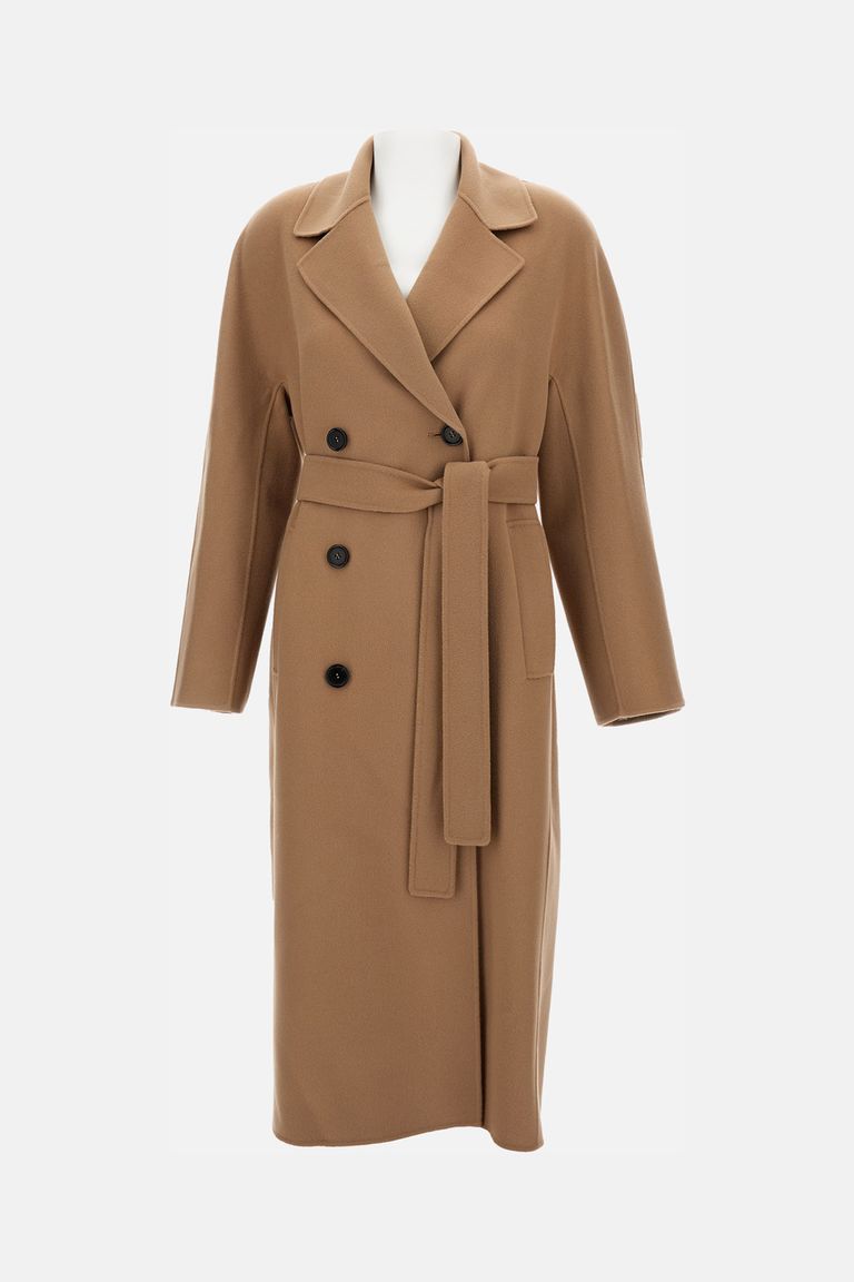 's Max Mara Ettore Virgin Wool Coat In Brown