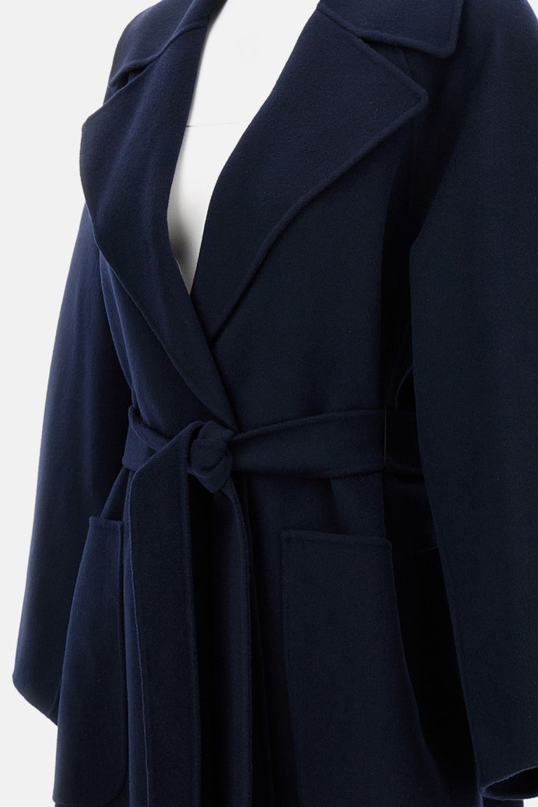 's Max Mara S Max Mara Women Paolore Coat With Belt In Blue