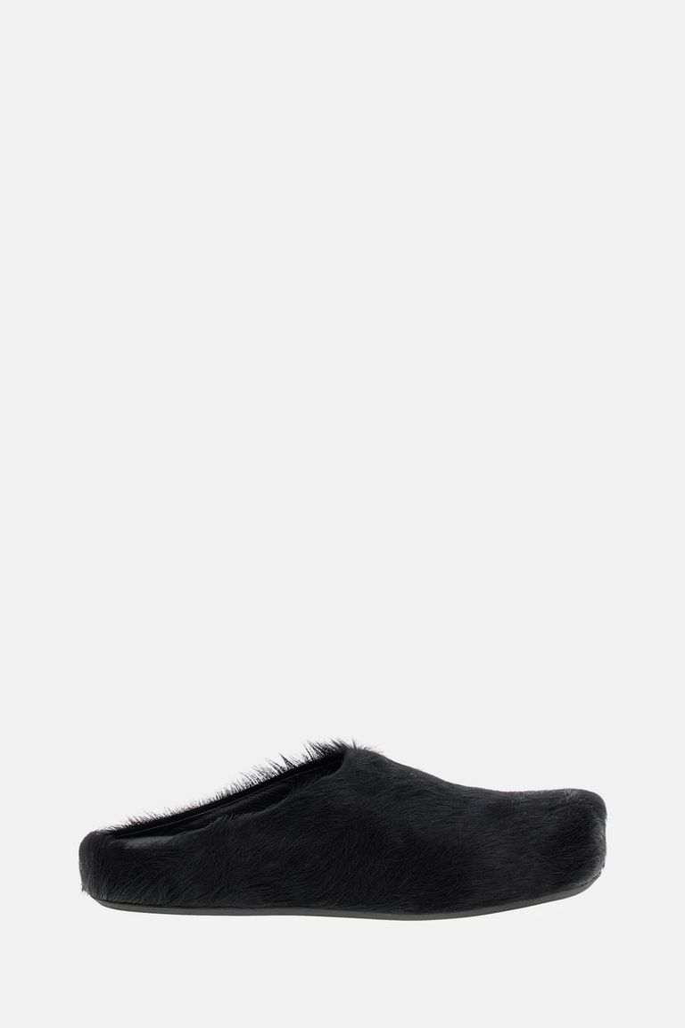Marni Long-hair Calfskin Fussbett Sabot