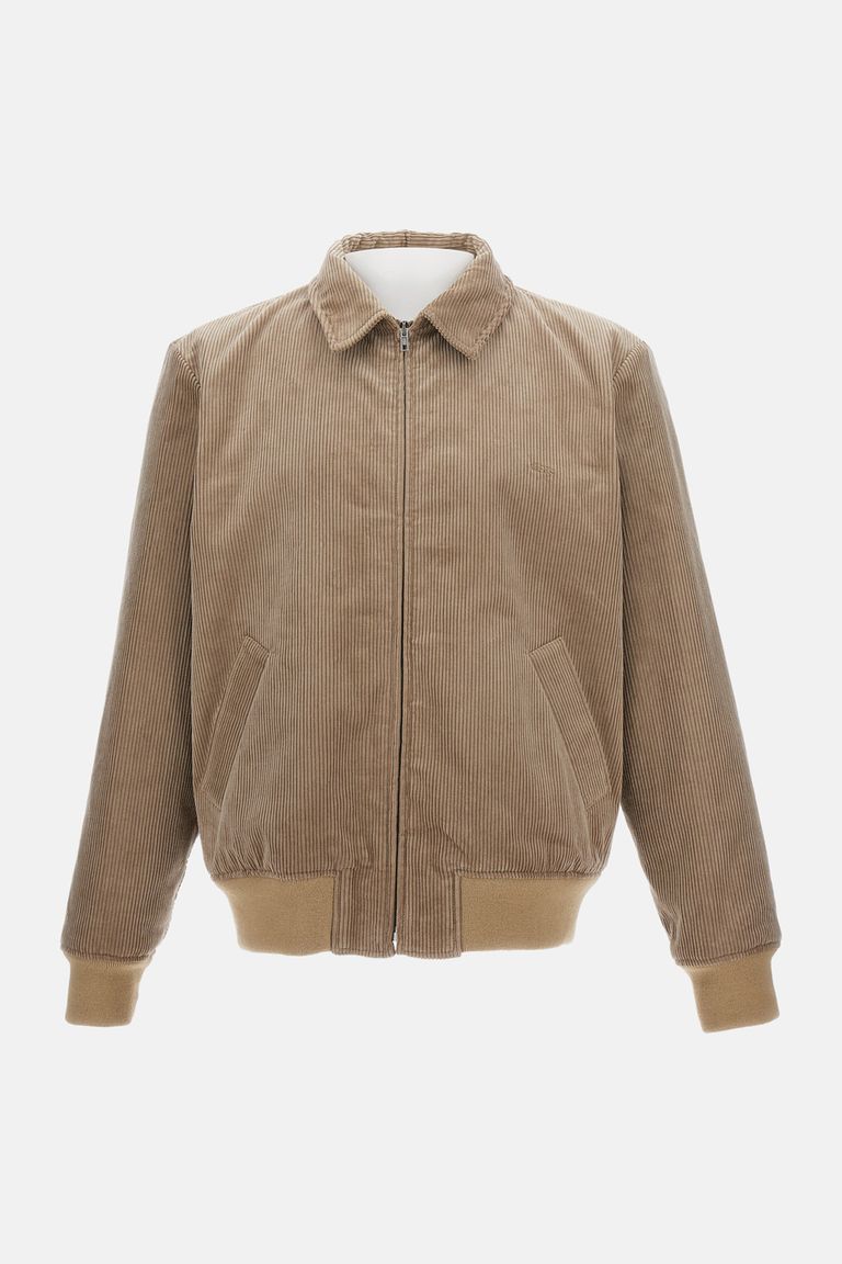 Apc Corduroy Zip-fastening Jacket In Brown
