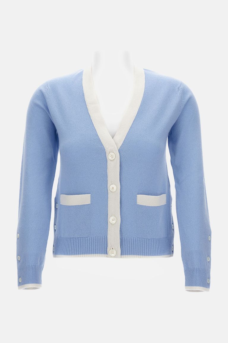 Thom Browne Cashmere Cardigan In Blue