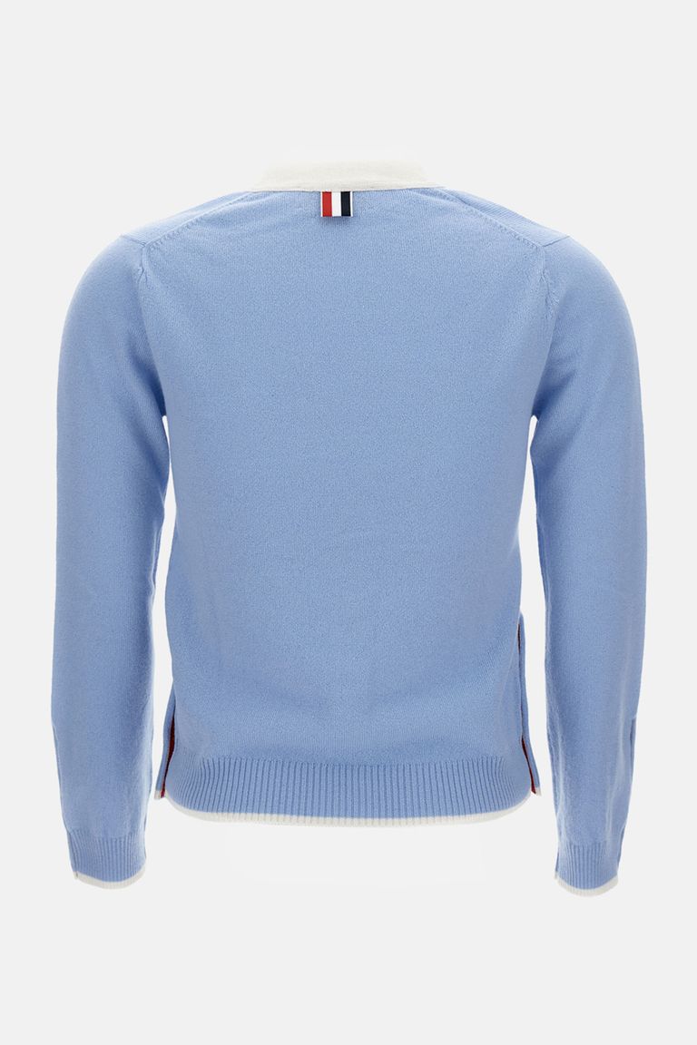 ジャケット THOM BROWNE Women Sweater FBC893A00473 415 BLUE THOM BROWNE WOMAN BLUE KNITWEAR – Antonioli.eu