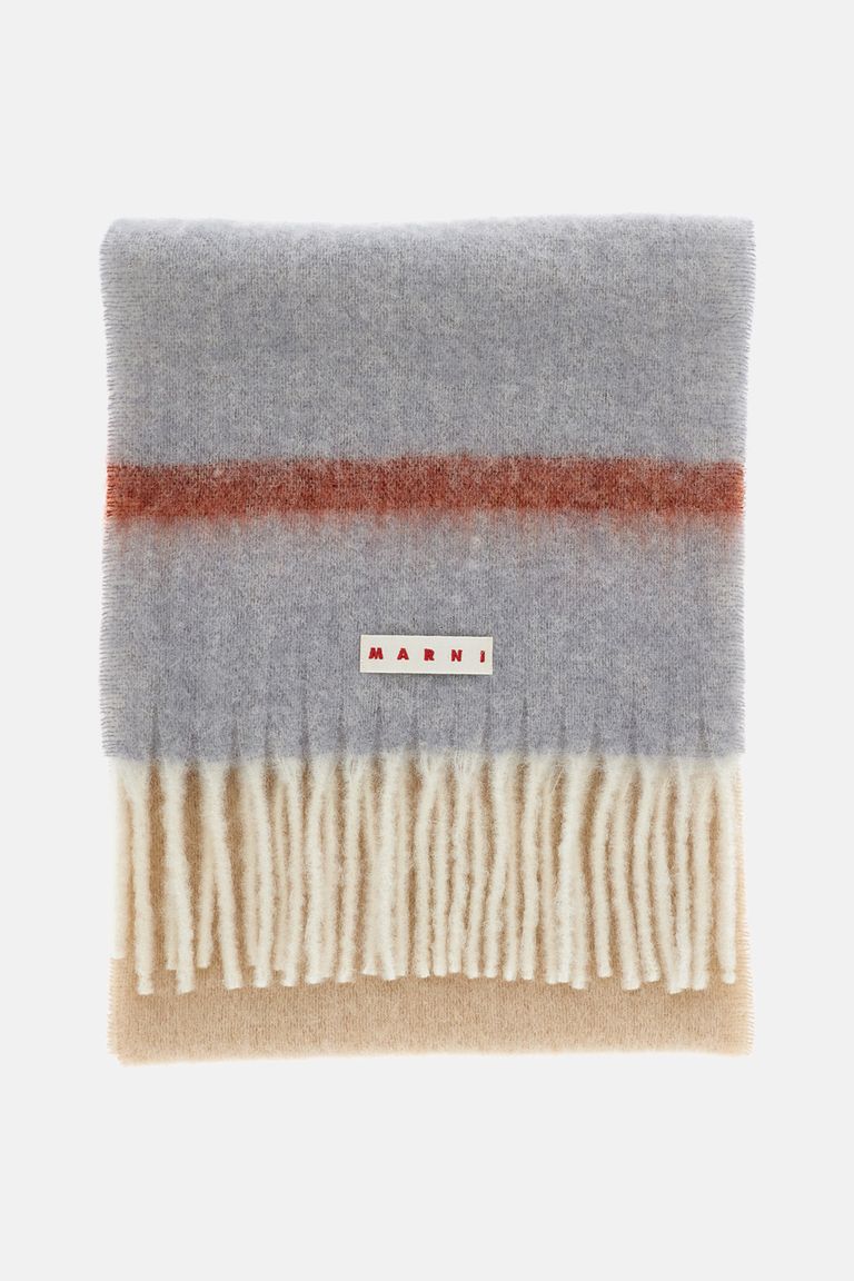 マフラー・ストール MARNI STRIPED BRUSHED ALPACA MOHAIR SCARF STRIPED BRUSHED ALPACA MOHAIR SCARF for Women - Marni sale