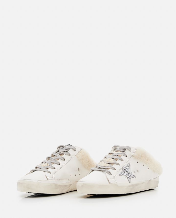 Golden Goose - SUPER STAR SABOT LEATHER SNEAKERS_5