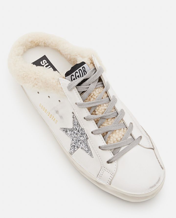 Golden Goose - SUPER STAR SABOT LEATHER SNEAKERS_10