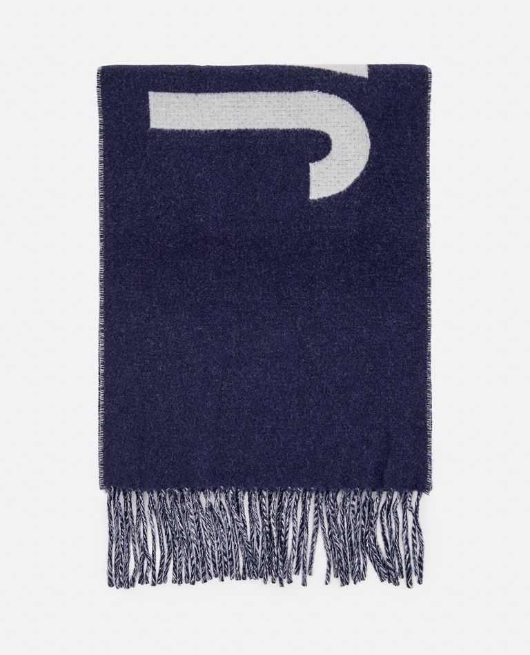 Jacquemus L'echarpe Wool Scarf In Blue