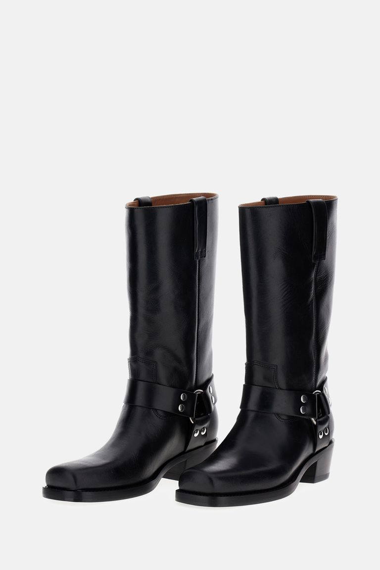 Paris Texas Roxy Boot With Heel In Black