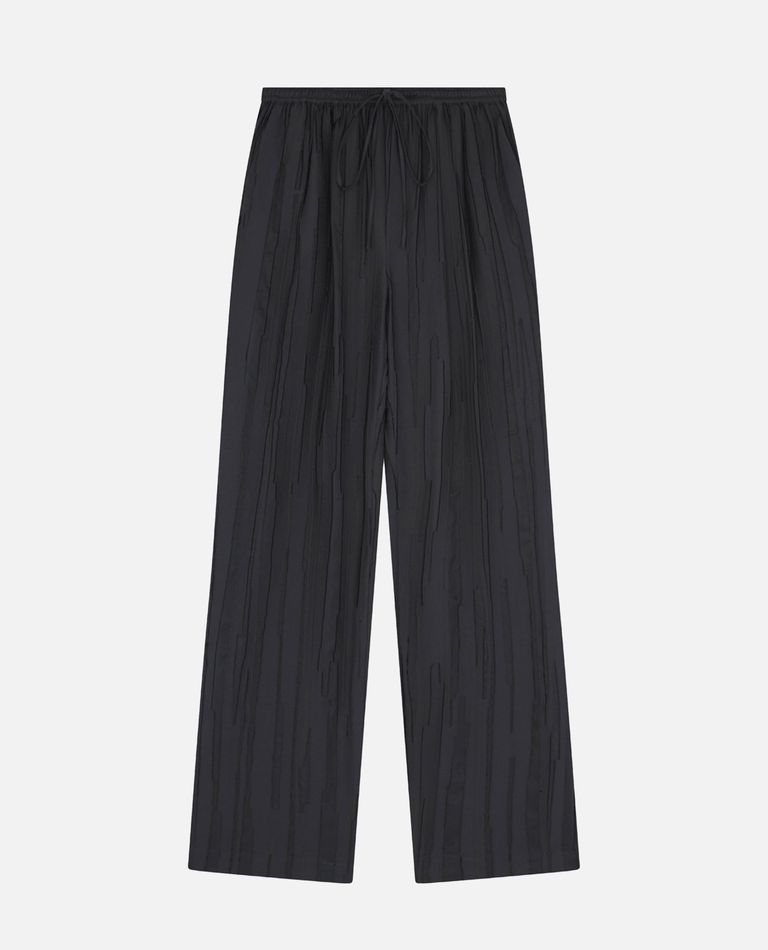 Loulou De Saison Elastic Waistband Pants In Black