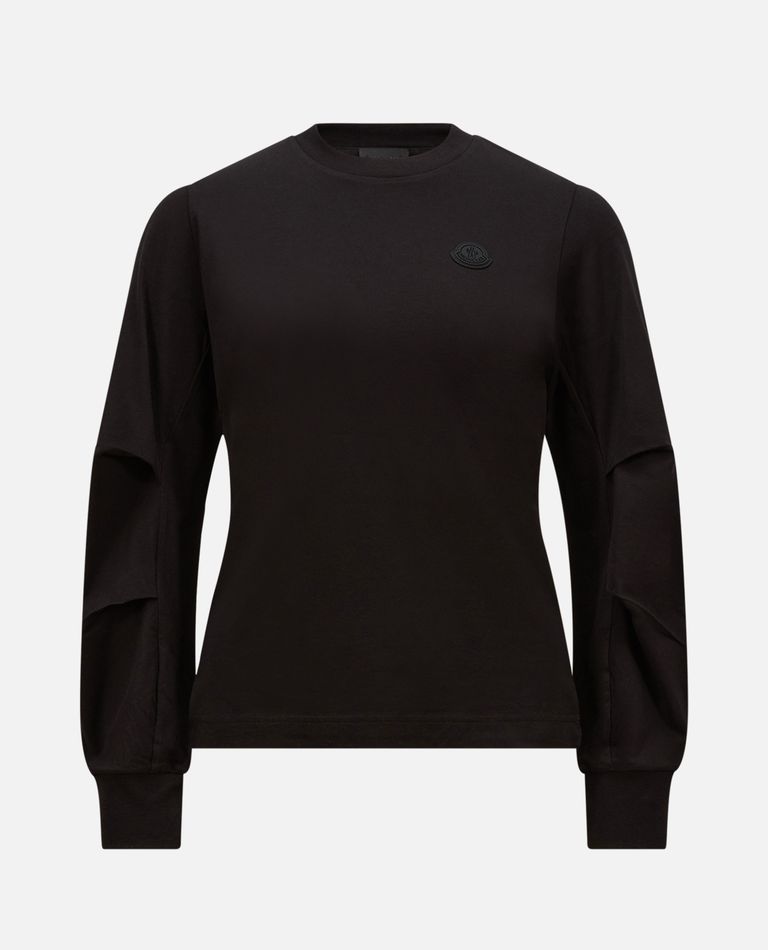 Moncler Black Crewneck Logo T-shirt
