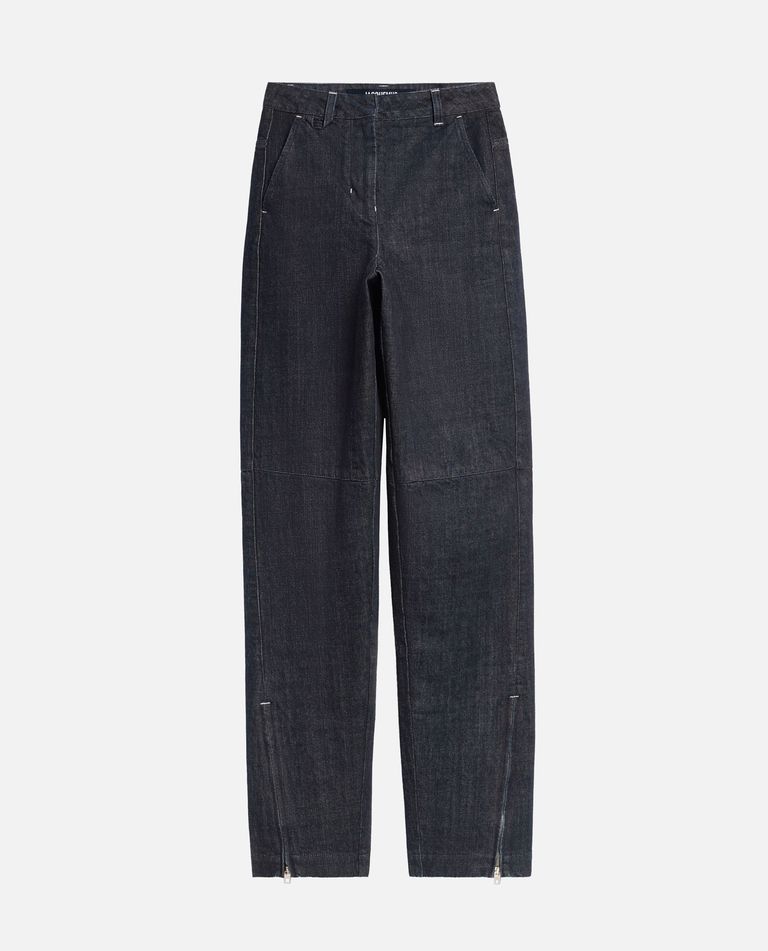 Jacquemus Women's Le Cargo De-nîmes Jean In Blue
