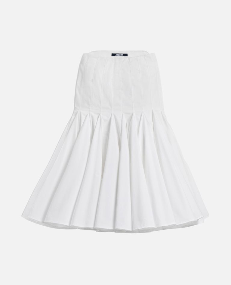 Jacquemus White The Agave Rock Skirt In White