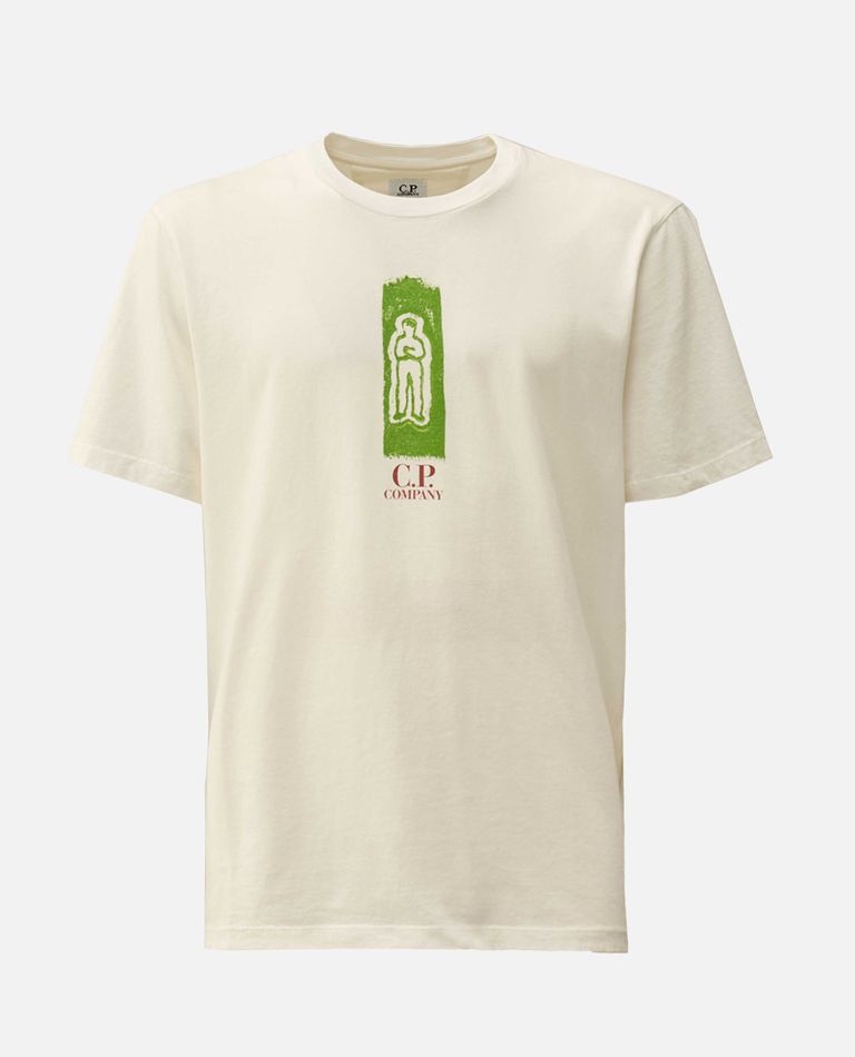 C.p. Company Front And Back Logo T-shirt