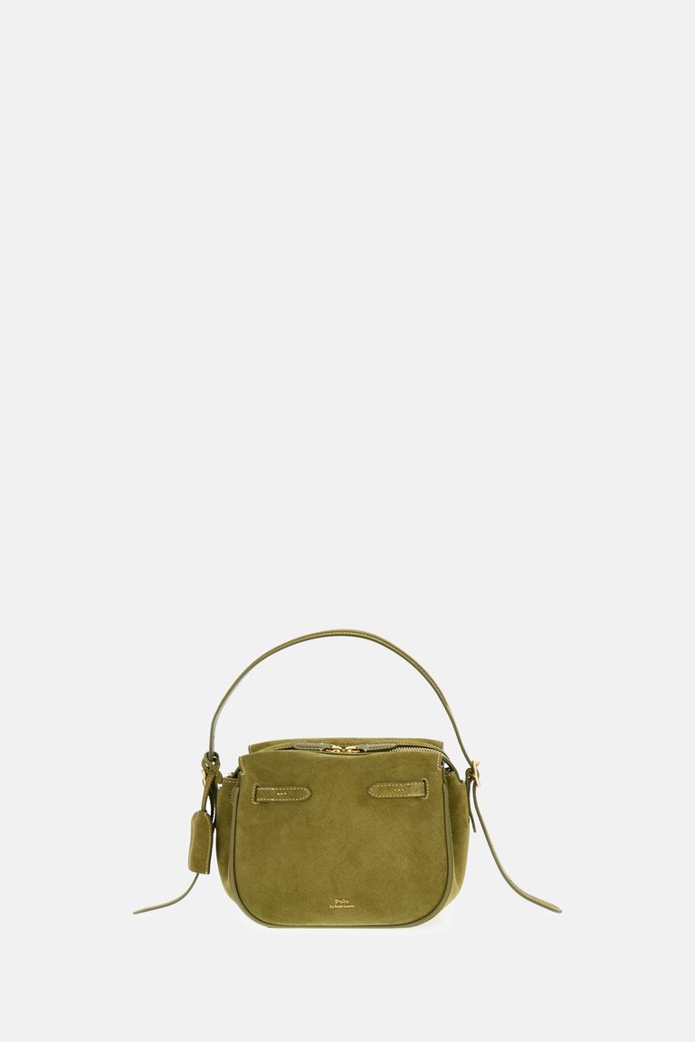 Polo Ralph Lauren Polo Id Suede Shoulder Bag