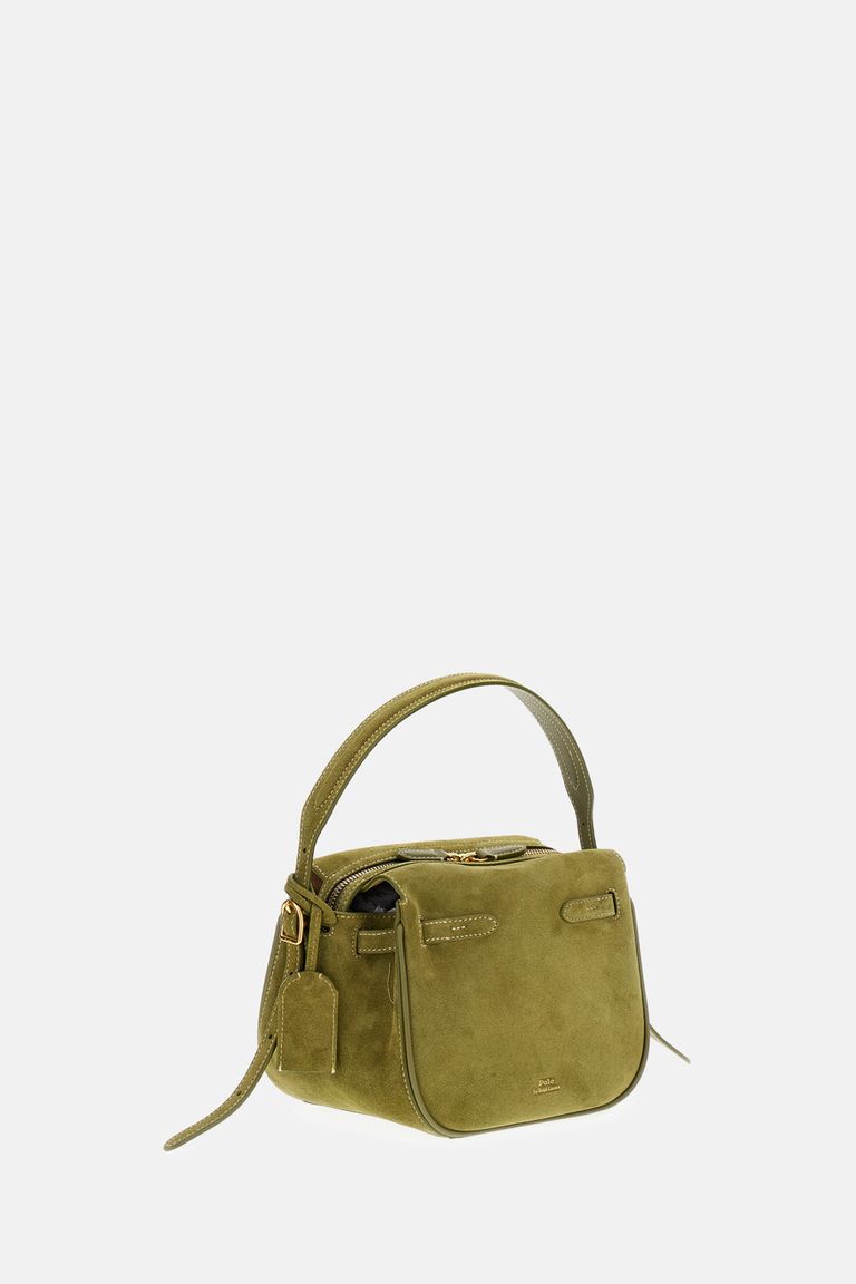 Polo Ralph Lauren Polo Id Suede Shoulder Bag
