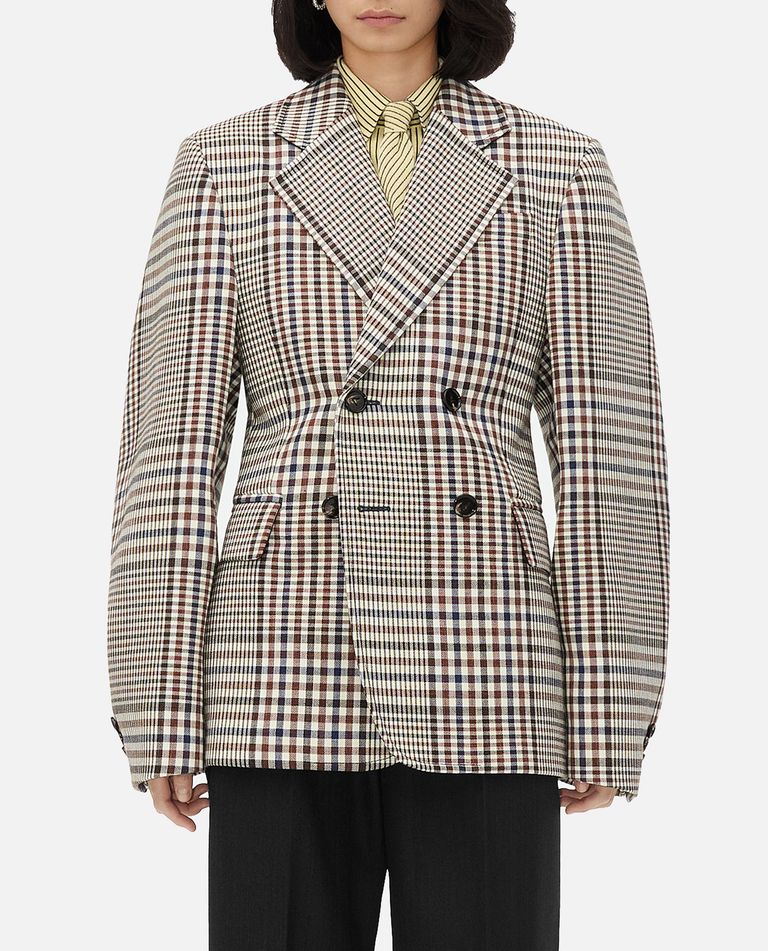 Bottega Veneta Checked Jacket