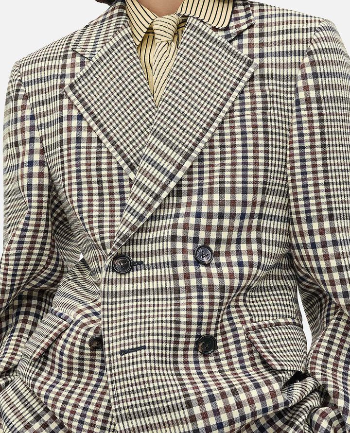 Bottega Veneta - GIACCA A QUADRI_4