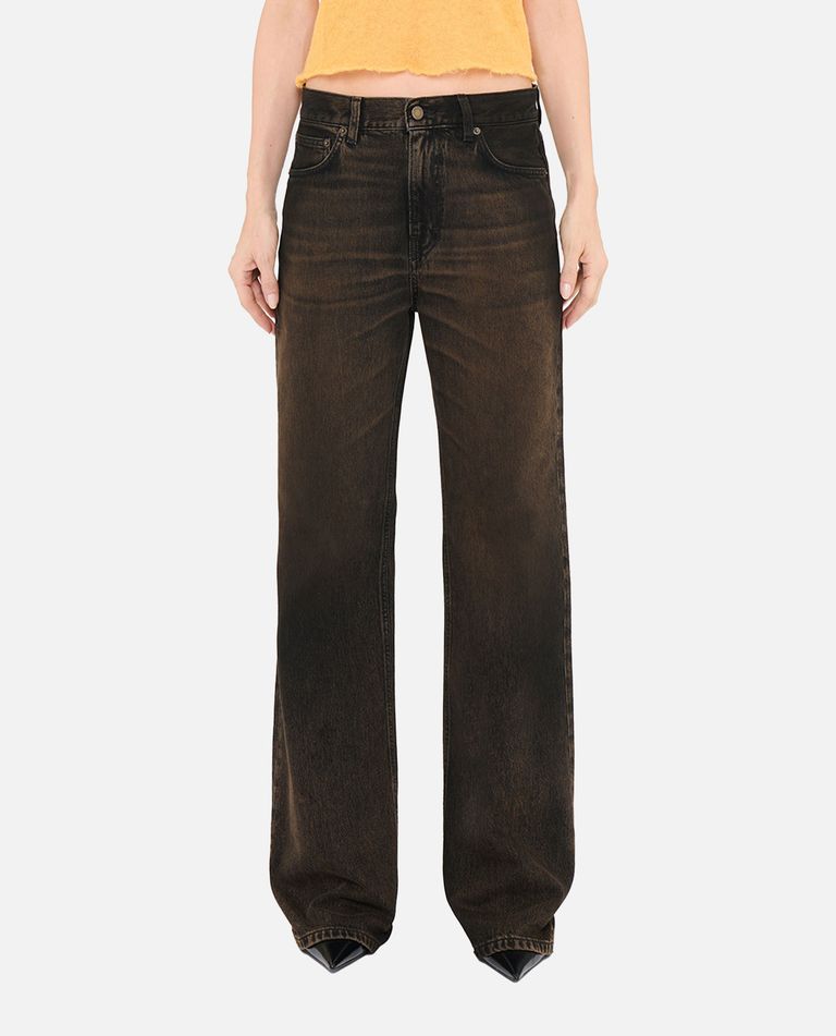 Haikure Multi-pocket Jeans In Brown