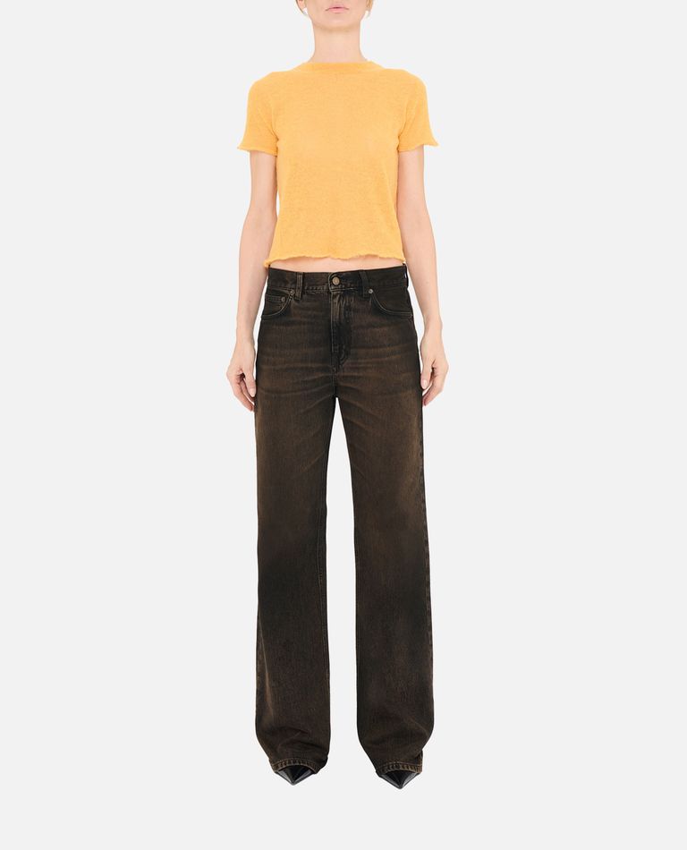 Haikure Multi-pocket Jeans In Brown