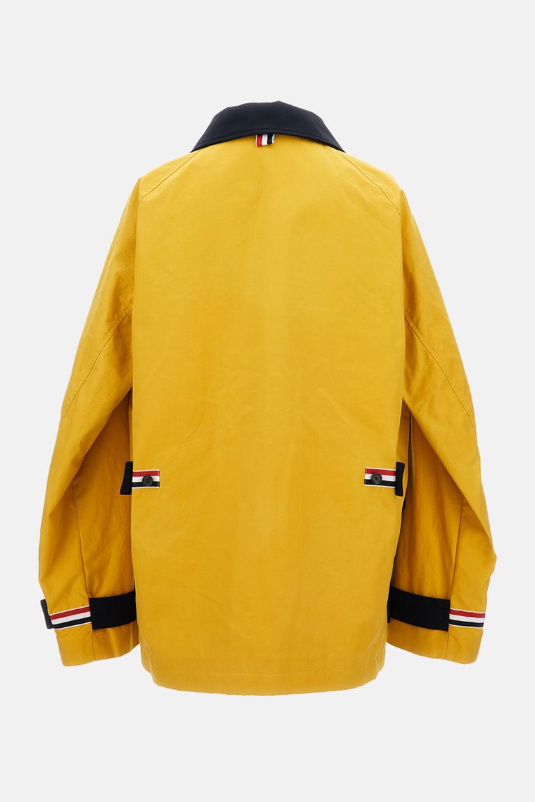 COTTON SEERSUCKER CLASSIC JACKET for Men - Thom Browne sale