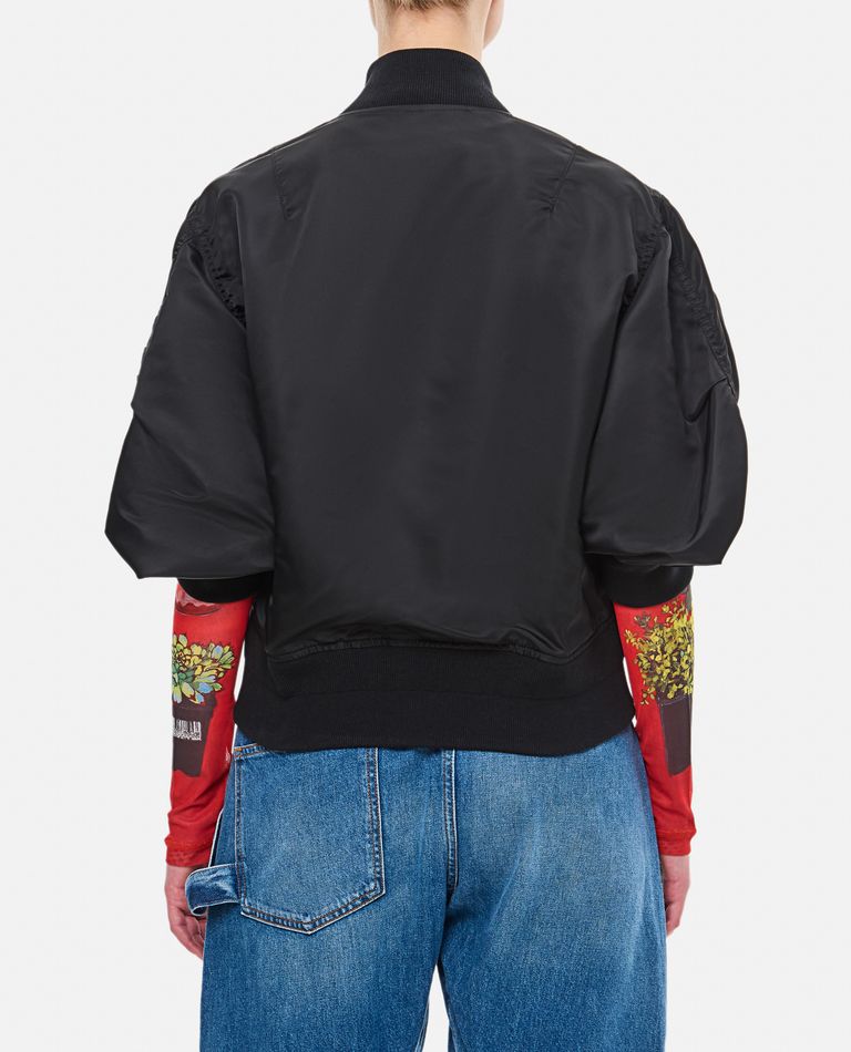 SACAI♡ Nylon Twill Blouson - BLACK 001 Sacai Nylon Twill Blouson in Black – Hampden Clothing
