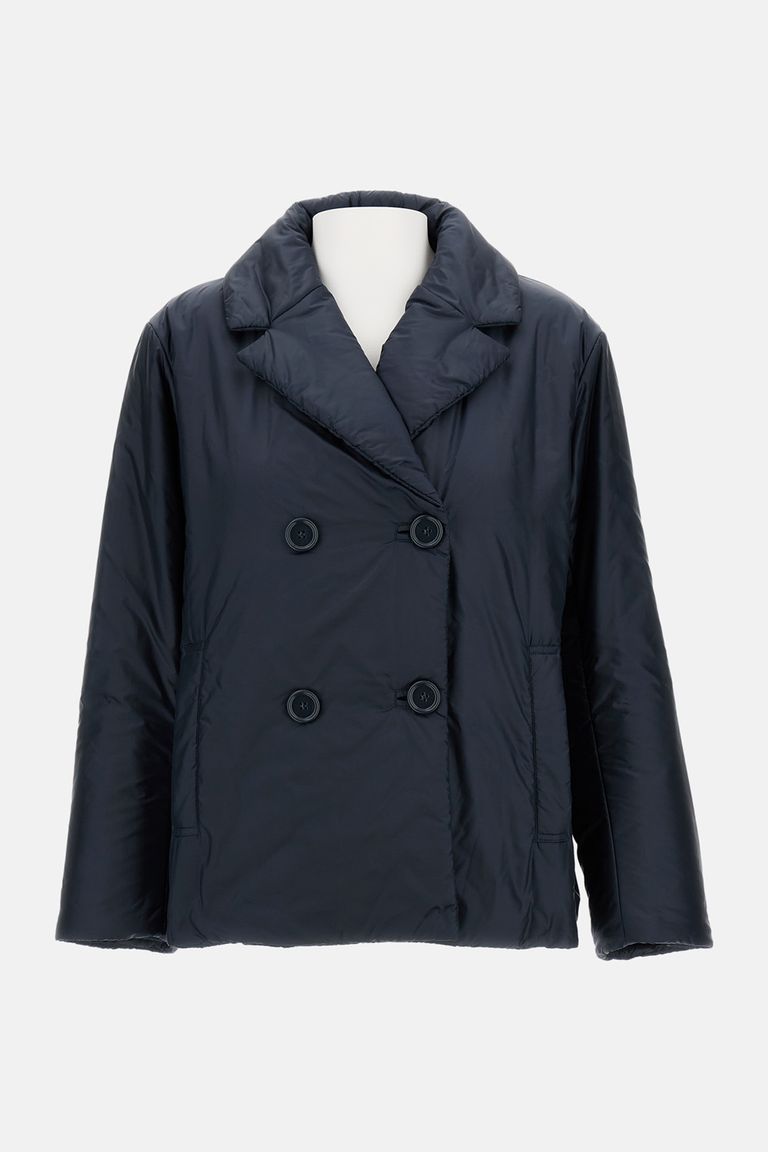 Max Mara The Cube Midnight Blue Polyester Camelia Padded Jacke In Blue