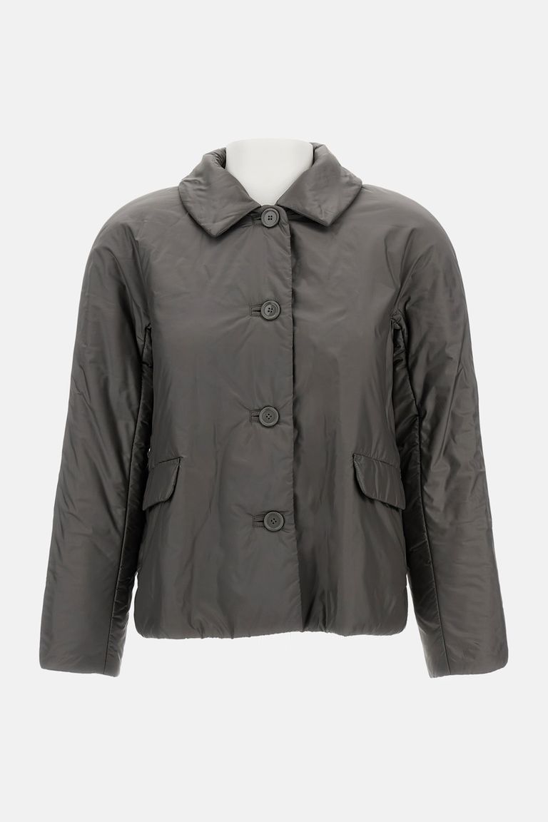 Max Mara The Cube Greens Anthracite Puffer Jacket In Multi