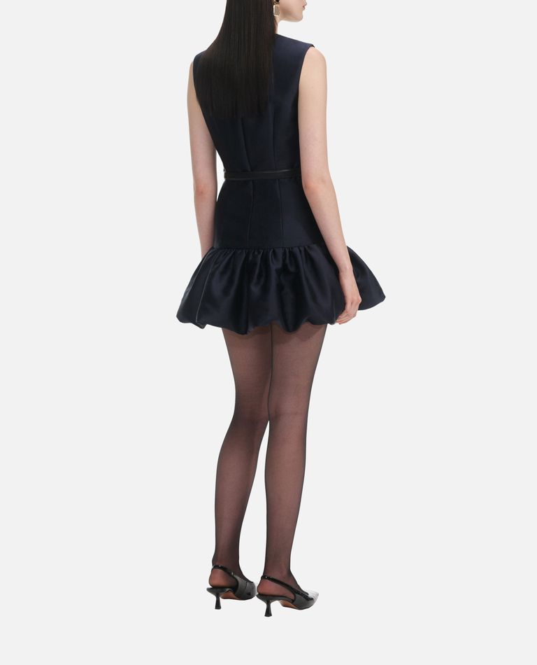 ワンピース SELF PORTRAIT 'Navy Taffeta Mini' dress (PF25017SBL BLUE) NAVY TAFFETA MINI DRESS for Women - Self-Portrait | Biffi