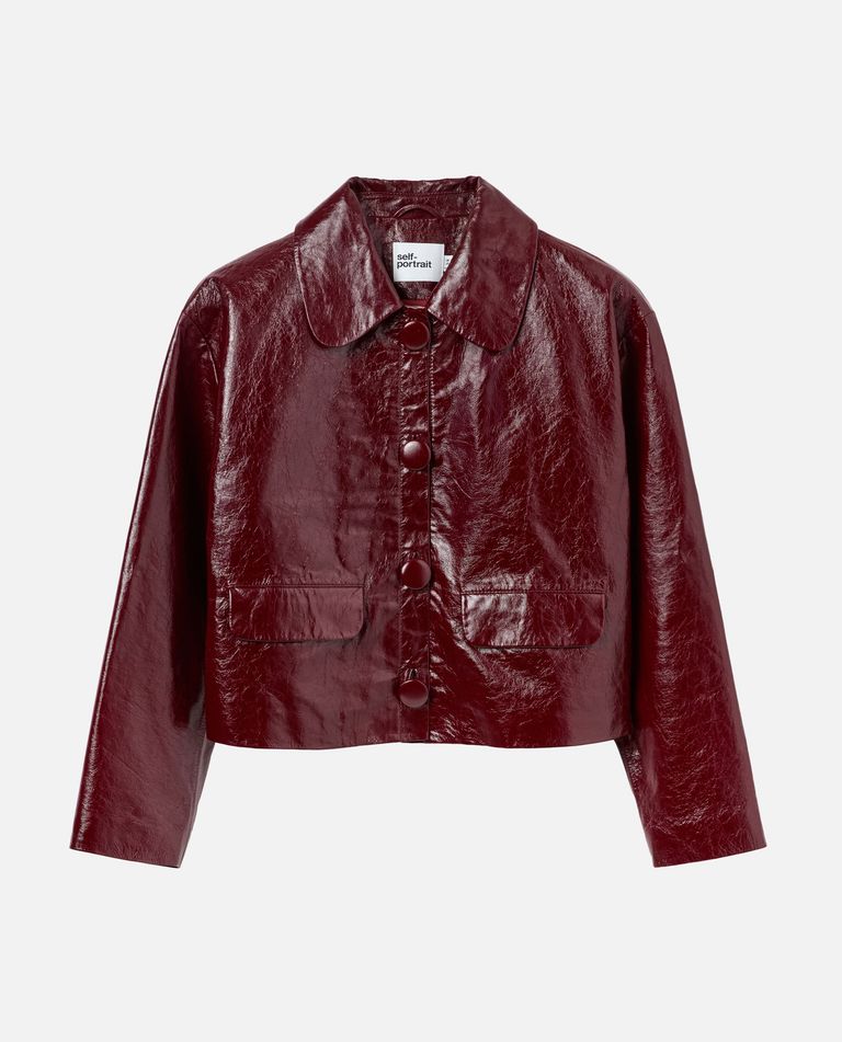 レザージャケット・コート SELF PORTRAIT BURGUNDY LEATHER JACKET BURGUNDY LEATHER JACKET for Women - Self-Portrait | Biffi