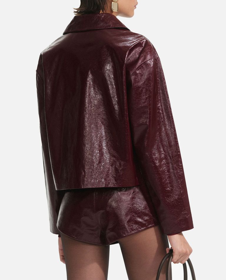 レザージャケット・コート SELF PORTRAIT BURGUNDY LEATHER JACKET BURGUNDY LEATHER JACKET for Women - Self-Portrait | Biffi