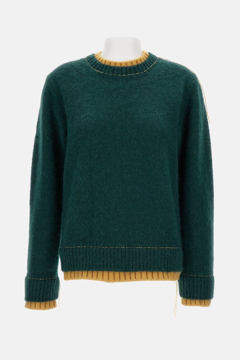 sacai WOOL PULLOVER ニット アシンメトリー 19AW