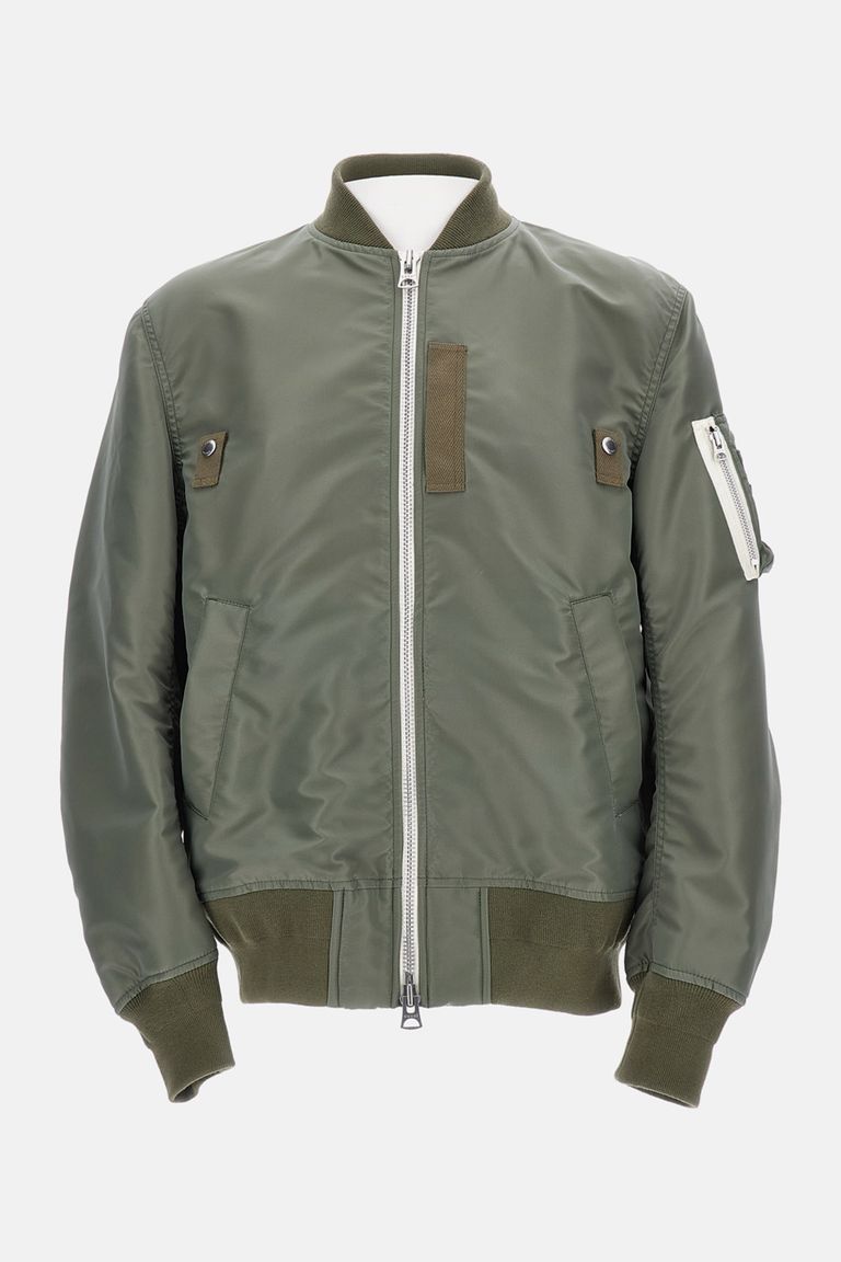 sacai sacai Gonz Wool Melton x Leather Blouson | REVERSIBLE