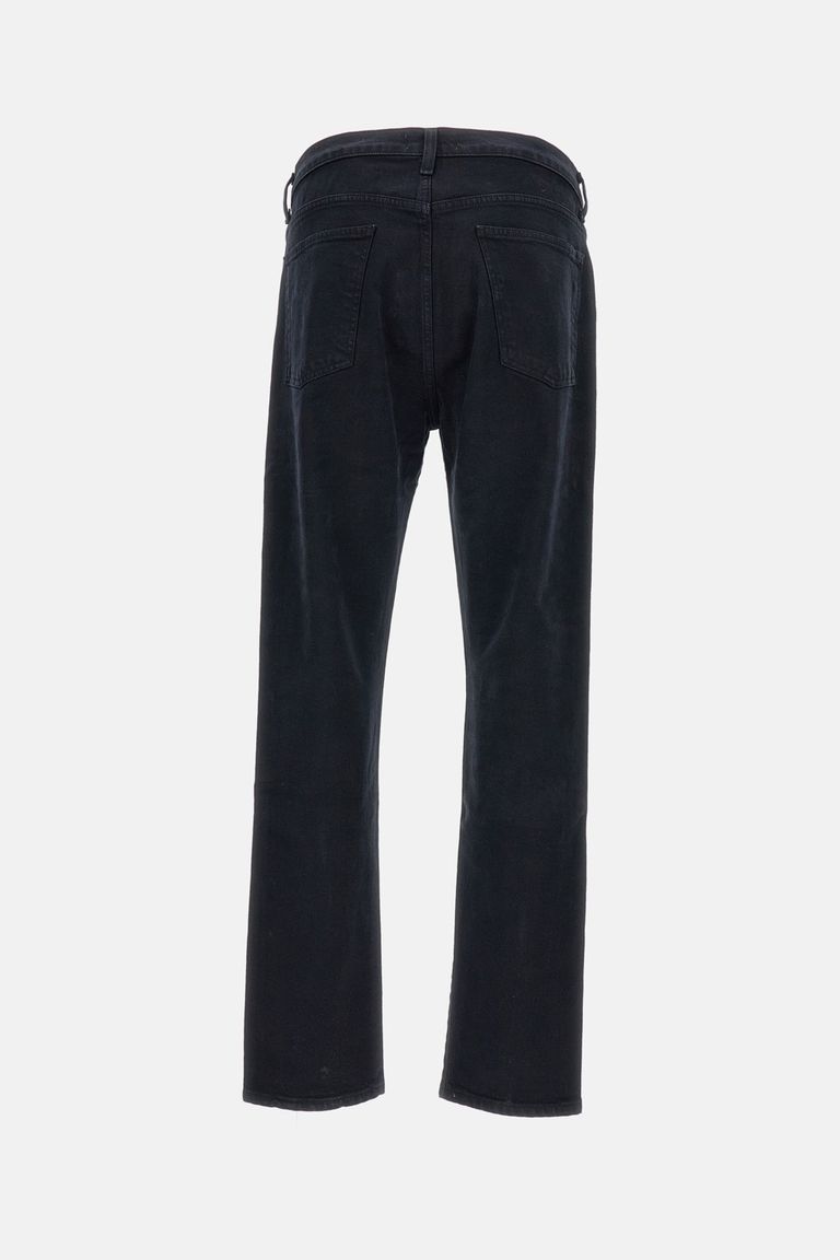 Agolde Crushed Wash Curtis Jeans In In Black