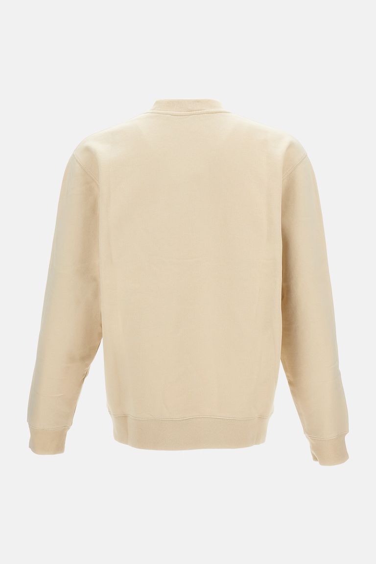 Jacquemus Men The Gros Grain Crewneck Sweatshirt With Logo Plaque