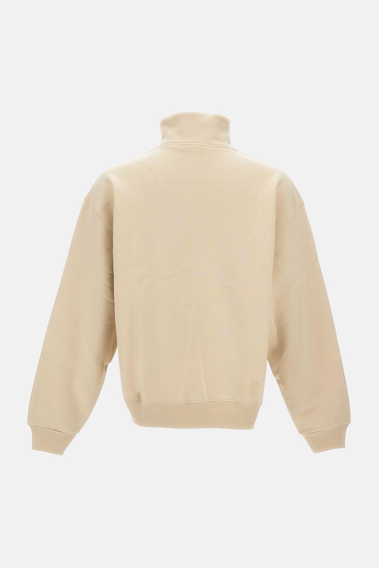 Jacquemus The Gros Grain High-collar Logo Sweatshirt In Neutral