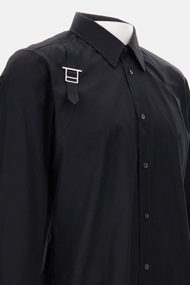 Alexander McQueen - CAMICIA CON FIBBIA ARGENTO_3