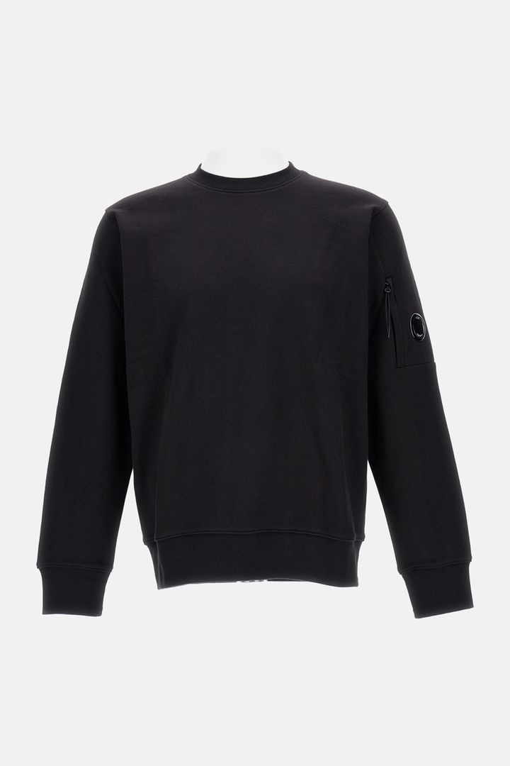 C.P. Company - SWEATSHIRTS CREW NECK IN DIAGONAL RAISED FLEECE_1