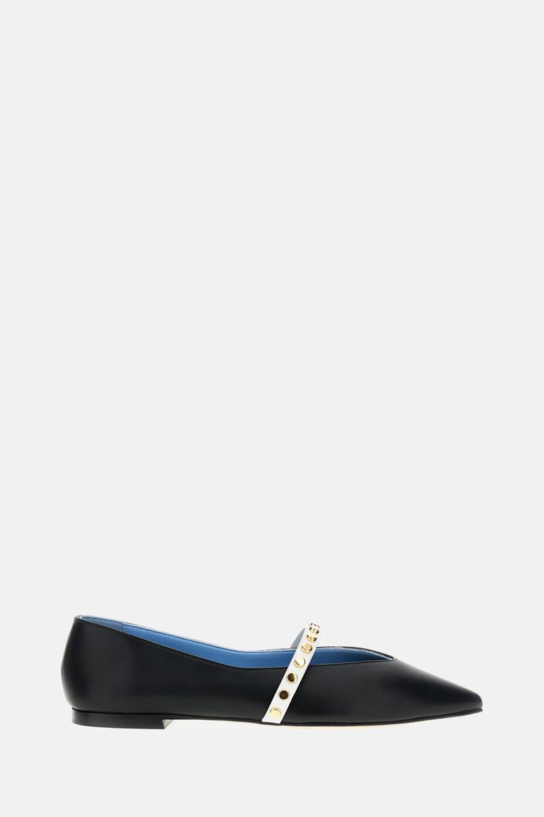 LEATHER BALLERINA FLAT for Women - Alexander McQueen sale