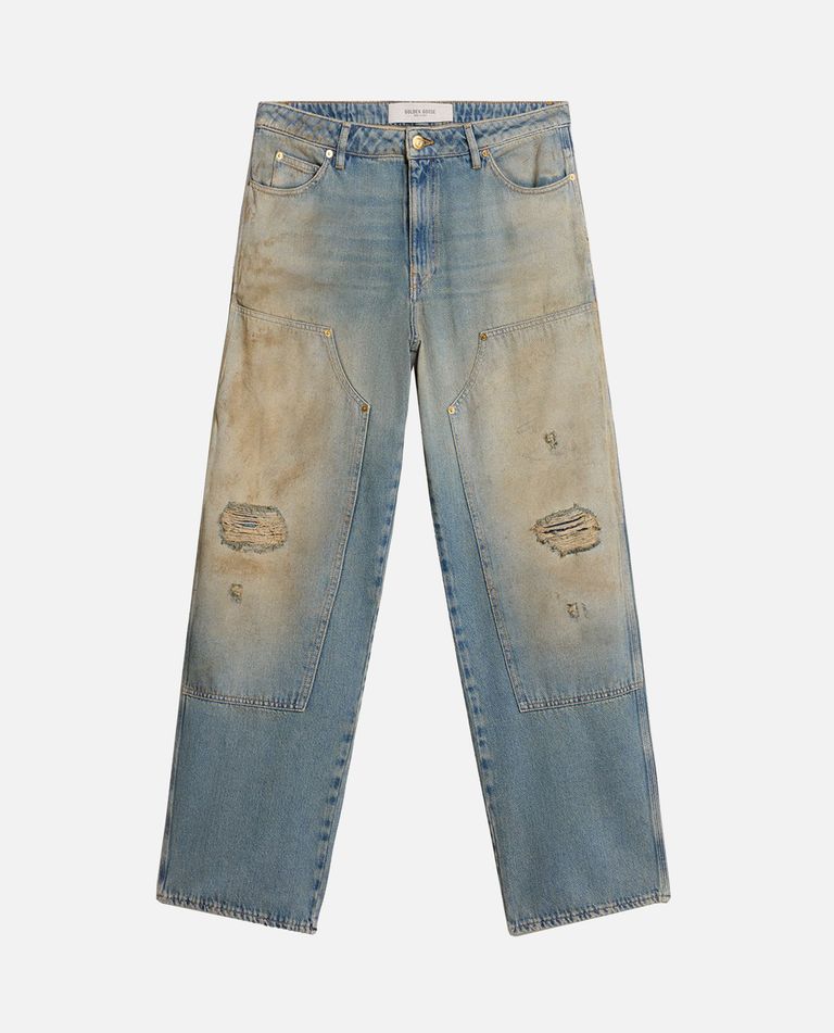 Golden Goose Deluxe Brand Wide-leg Distressed Jeans