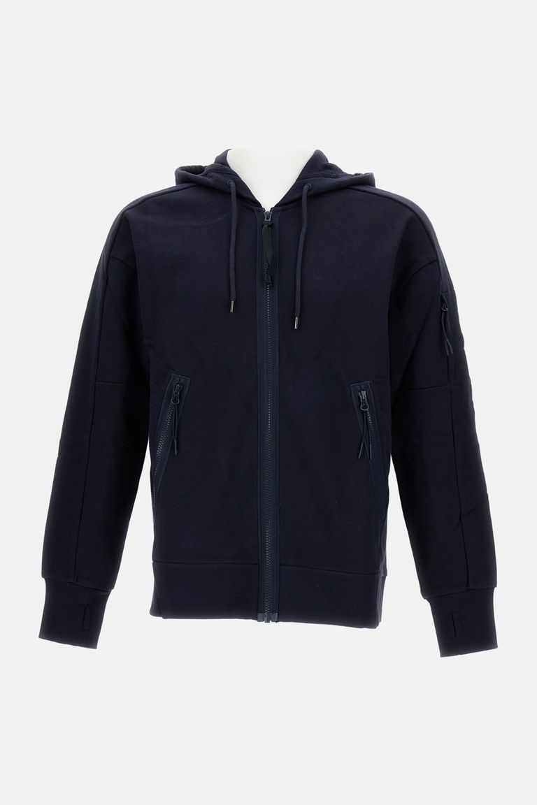C.p. Company Zip Sweatshirt. In Blue