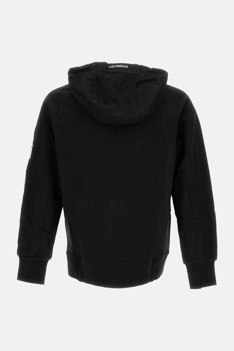 パーカー・フーディ C.P. COMPANY Men Hoodies 18CMKN074A004037A999 Black C.P. Company logo-print Cotton Hoodie | Black | FARFETCH
