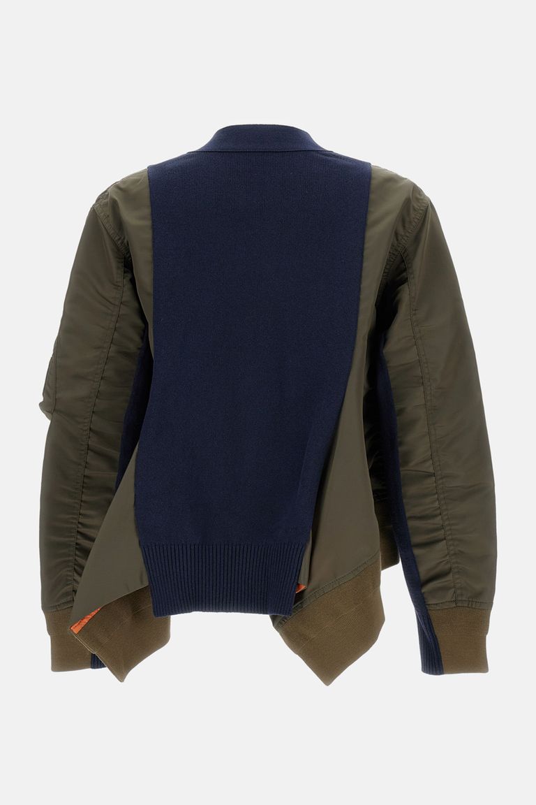 NYLON TWILL HOODIE VEST for Women - Sacai sale | Biffi