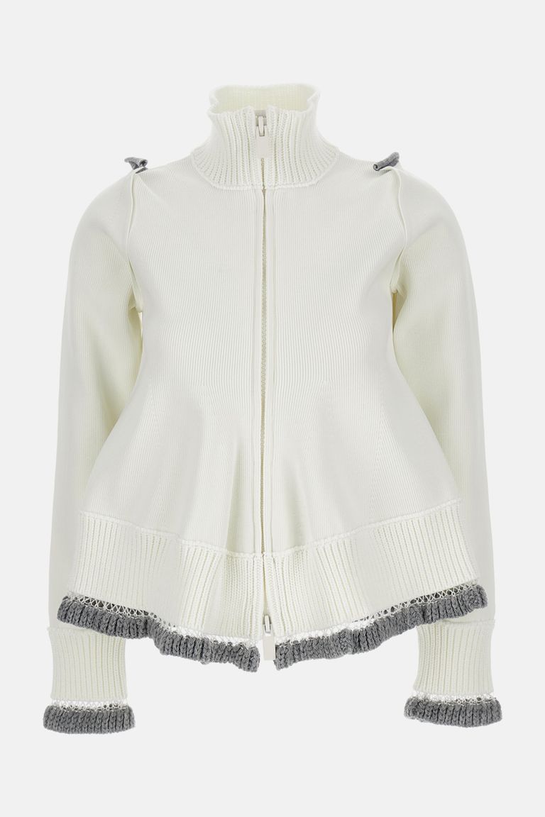 国内より1WEEK【sacai】Floral Jacquard Knit Blouson sacai Floral Stripe Jacquard Blouson Jacket Release | Hypebeast