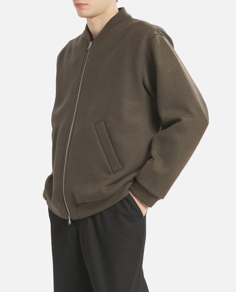 Barena Venezia Capospalla Bomber Zip Gabier Lanoso 98 Lana 2 Elastan Jackets Green In Green